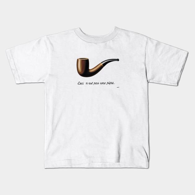 This Is Not a Pipe Kids T-Shirt by GrampaTony